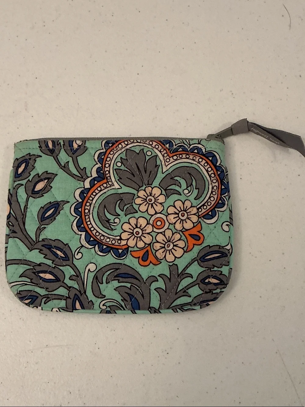 Vera Bradley makeup/cosmetic case in retired “Fan Flowers” pattern